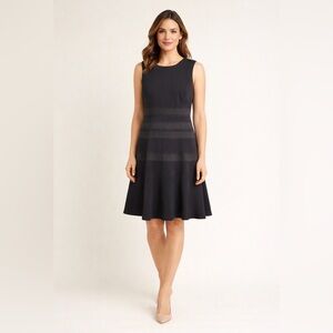 Kobi Halperin/.Black Sophie Fit & Flare Sleeveless Dress - Sz L